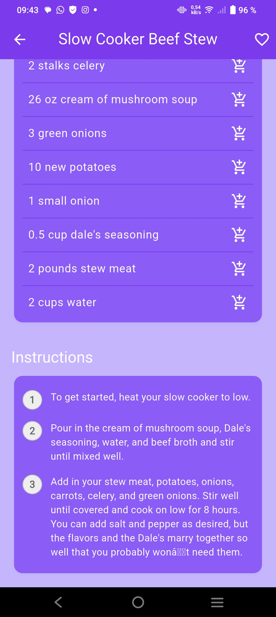 Kitchen Assistant Shopping Lists