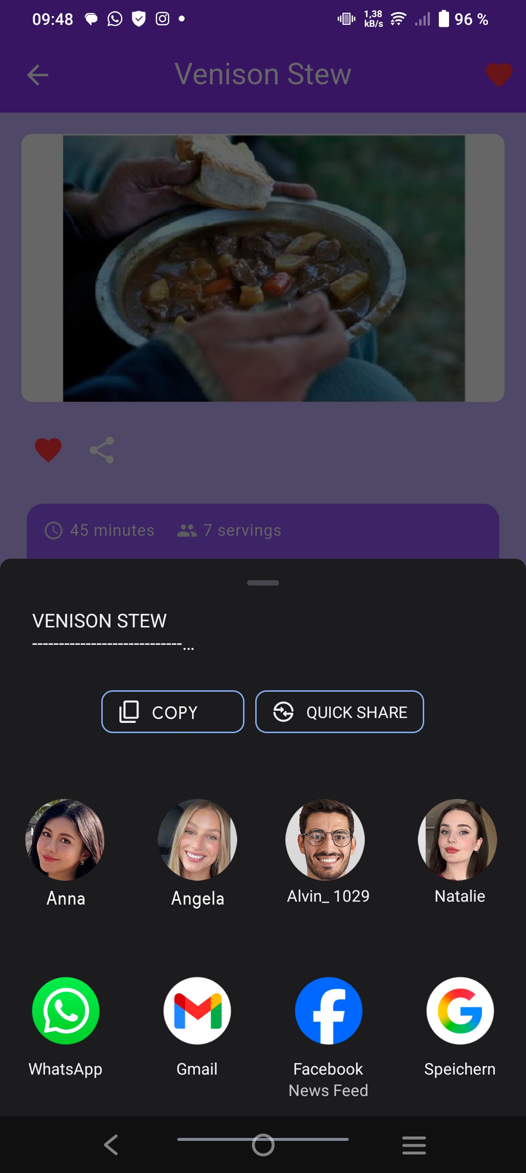 Kitchen Assistant Nutritional Info