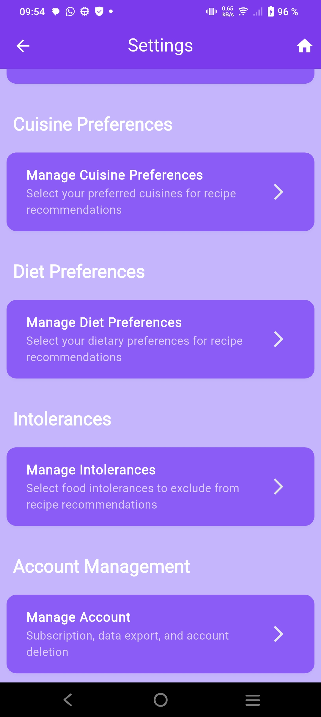 Kitchen Assistant Categories